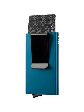 Minimalist Wallet With Money Clip, RFID Blocking Pop Up Wallet For Men, Navy
